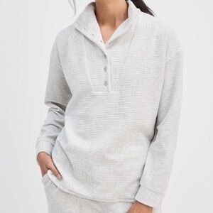 Haven Ribbed Velour Sweater Soft Cozy Coastal